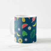 Sommerfrüchte und Eiscreme Muster Kaffeetasse (Vorderseite Links)