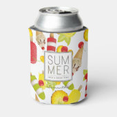 Sommerfrüchte und Eiscreme-Spaß Dosenkühler (Kanne Rückseite)