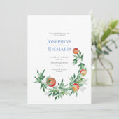 Sommerfruchtgrenze, Einladung zur Hochzeit (Stehend Vorderseite)