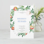 Sommerfruchtgrenze, Hochzeitseinladung Einladung (Stehend Vorderseite)