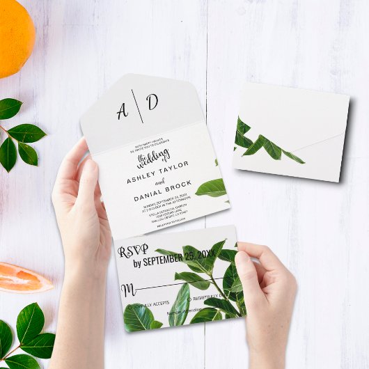 Sommerfrühling Blumen All in One Wedite Einladung