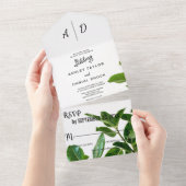 Sommerfrühling Blumen All in One Wedite Einladung (Abreißen)