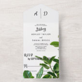 Sommerfrühling Blumen All in One Wedite Einladung (Innen Boden)