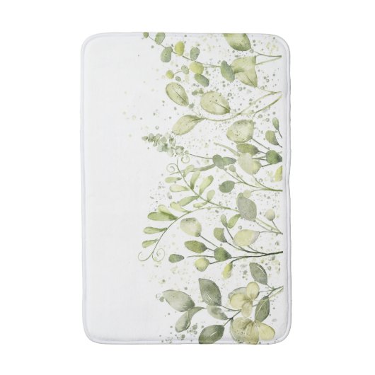 Sommerfrühlinggreenerie Eukalyptus Dekor Badematte (Vorderseite Vertikal)