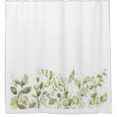 Sommerfrühlinggreenerie Eukalyptus Dekor Duschvorhang (Vorderseite)