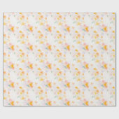 Sommerfrühlingsblumen Elegantes Blumengezwitscher Geschenkpapier (Flach)