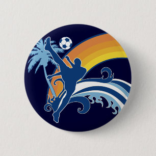 Sommerfußball. Button