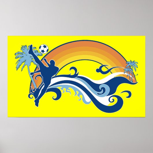 Sommerfußball Poster (Vorne)