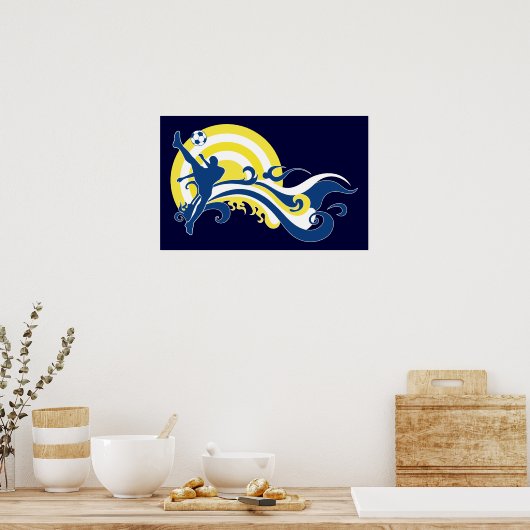 Sommerfußball Poster (Küche)