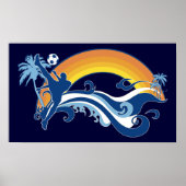 Sommerfußball Poster (Vorne)