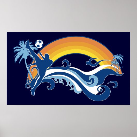 Sommerfußball Poster (Vorne)