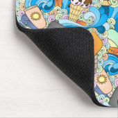 Sommerfußmuster Mousepad (Ecke)