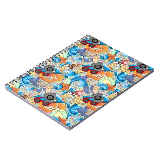 Sommerfußmuster Notizblock (Linke Seite)