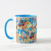 Sommerfußmuster Tasse (Links)