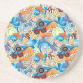 Sommerfußmuster Untersetzer (Vorne)