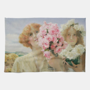 Sommergabe von Sir Lawrence Alma-Tadema Geschirrtuch