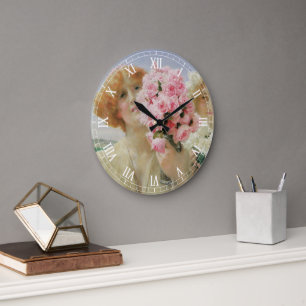 Sommergabe von Sir Lawrence Alma-Tadema Große Wanduhr