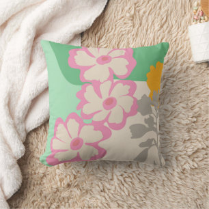 Sommergänseblümchen Farbblöcke Moderne Floral  Kissen