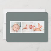 Sommergarten | Ankündigung von Foto zur Geburt (Rückseite)