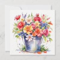 Sommergarten Blume im Wasser im Eimer