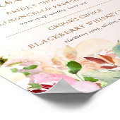 Sommergarten Blumencocktail Signature Poster (Ecke)