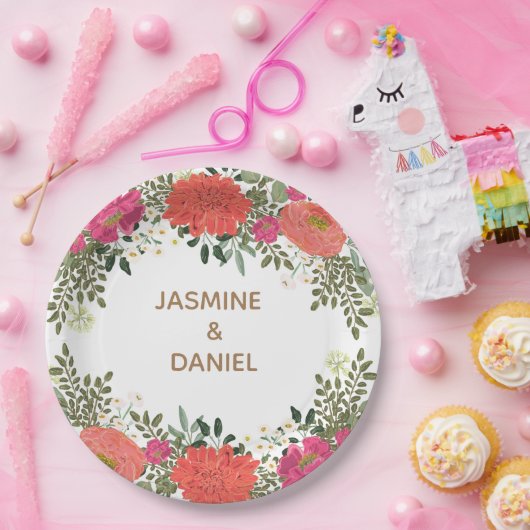 Sommergarten Blumenfreude Pappteller (Party)