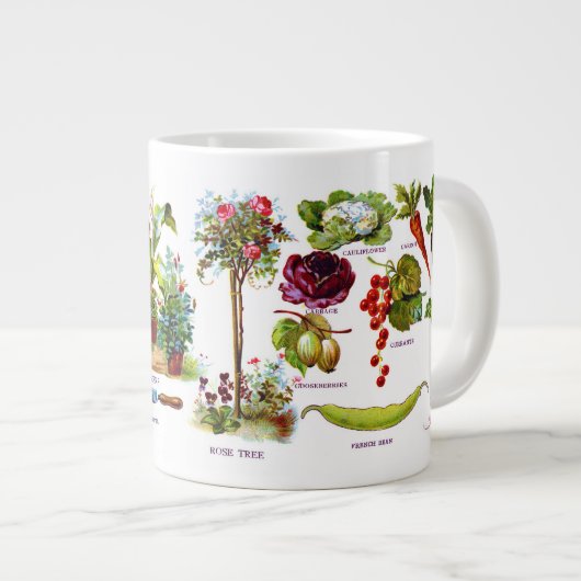 Sommergarten Botanicale Jumbo-Tasse (Vorderseite Rechts)