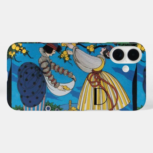 SOMMERGARTEN/FASHION COSTUMEN DESIGNER MONOGRAM Case-Mate iPhone HÜLLE (Rückseite (Horizontal))