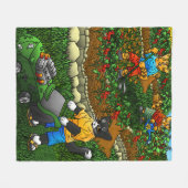 Sommergarten Fleecedecke (Vorderseite (Horizontal))