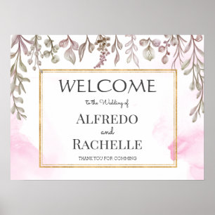 Sommergarten Florale Hochzeit Poster