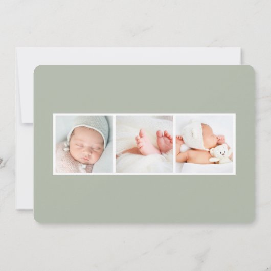 Sommergarten | Foto Birth Ankündigung (Rückseite)