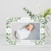 Sommergarten | Foto Birth Ankündigung (Stehend Vorderseite)