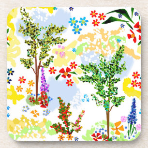 Sommergarten Getränkeuntersetzer