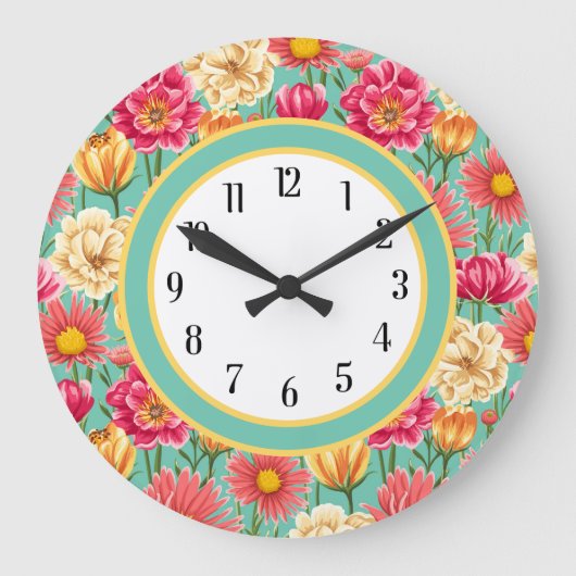 Sommergarten Große Wanduhr (Vorderseite)