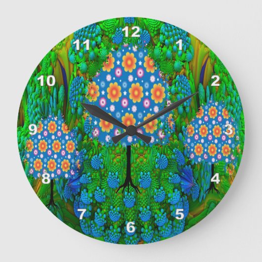 Sommergarten Große Wanduhr (Vorderseite)