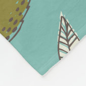 Sommergarten Hirsch Nahtlose Illustration. Fleecedecke (Ecke)