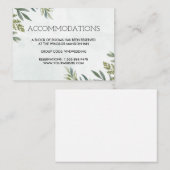 Sommergarten Hochzeit der Wasserfarben Begleitkarte (Vorne/Hinten)