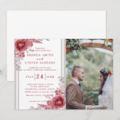 Sommergarten Hochzeit der Wasserfarben Einladung (Vorne/Hinten)