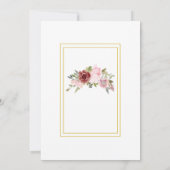 Sommergarten Hochzeit der Wasserfarben Einladung (Rückseite)