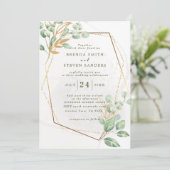 Sommergarten Hochzeit der Wasserfarben Einladung (Stehend Vorderseite)