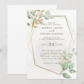 Sommergarten Hochzeit der Wasserfarben Einladung (Vorne/Hinten)