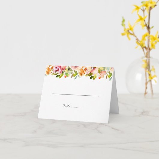 Sommergarten Hochzeit der Wasserfarben Karte (Gelbe Blume)