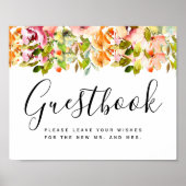 Sommergarten Hochzeit der Wasserfarben Poster (Vorne)