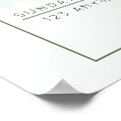 Sommergarten Hochzeit der Wasserfarben Poster (Ecke)