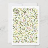 Sommergarten Hochzeitssuite Einladung (Rückseite)