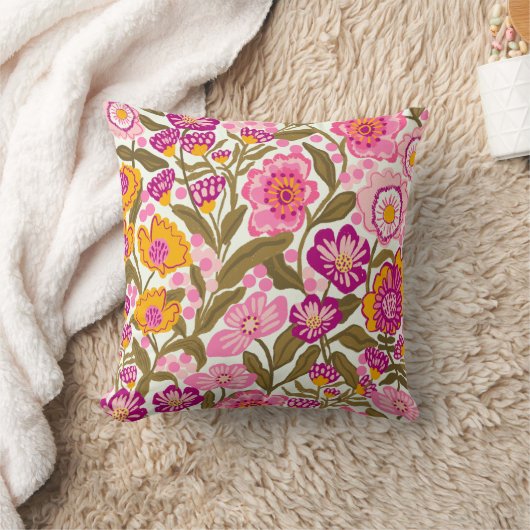Sommergarten Hütte Blumendruck Kissen (Decke)