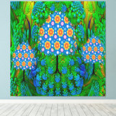 Sommergarten Leinwanddruck (Insitu (Holzboden))