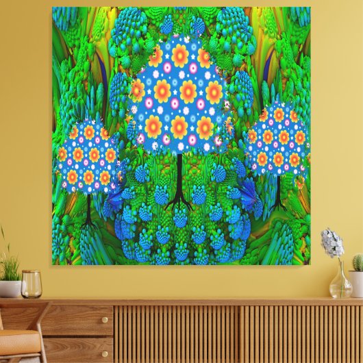 Sommergarten Leinwanddruck (Insitu (Wohnzimmer))