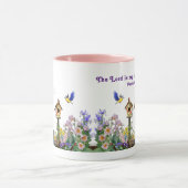 Sommergarten mit Bibelbotschaft. Tasse (Zentrum)