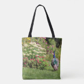 Sommergarten mit Pfauentocktasche Tasche (Rückseite)